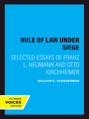 cover image of The Rule of Law Under Siege